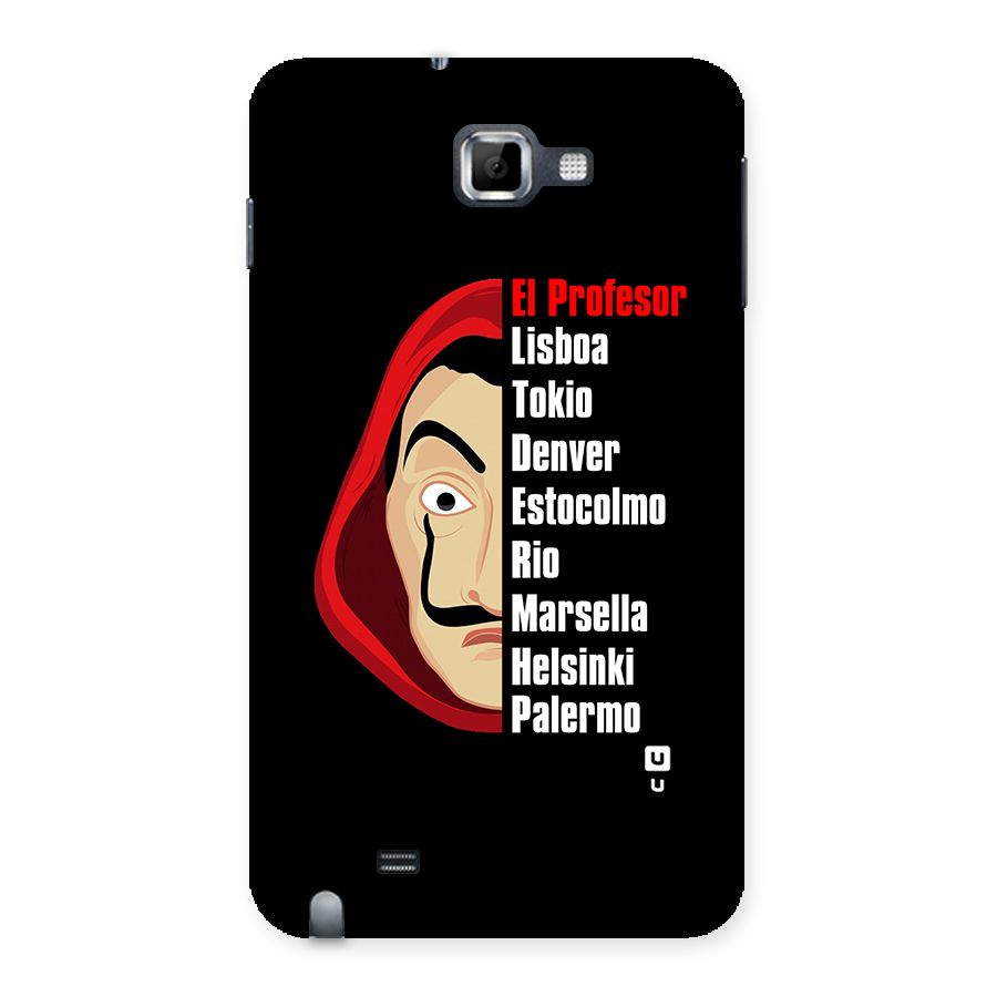 All Members Money Heist Back Case for Galaxy Note
