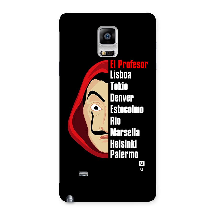 All Members Money Heist Back Case for Galaxy Note 4