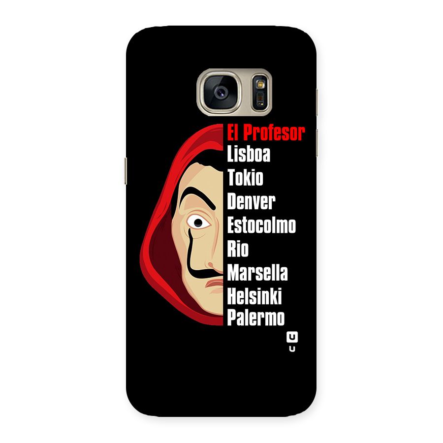 All Members Money Heist Back Case for Galaxy S7