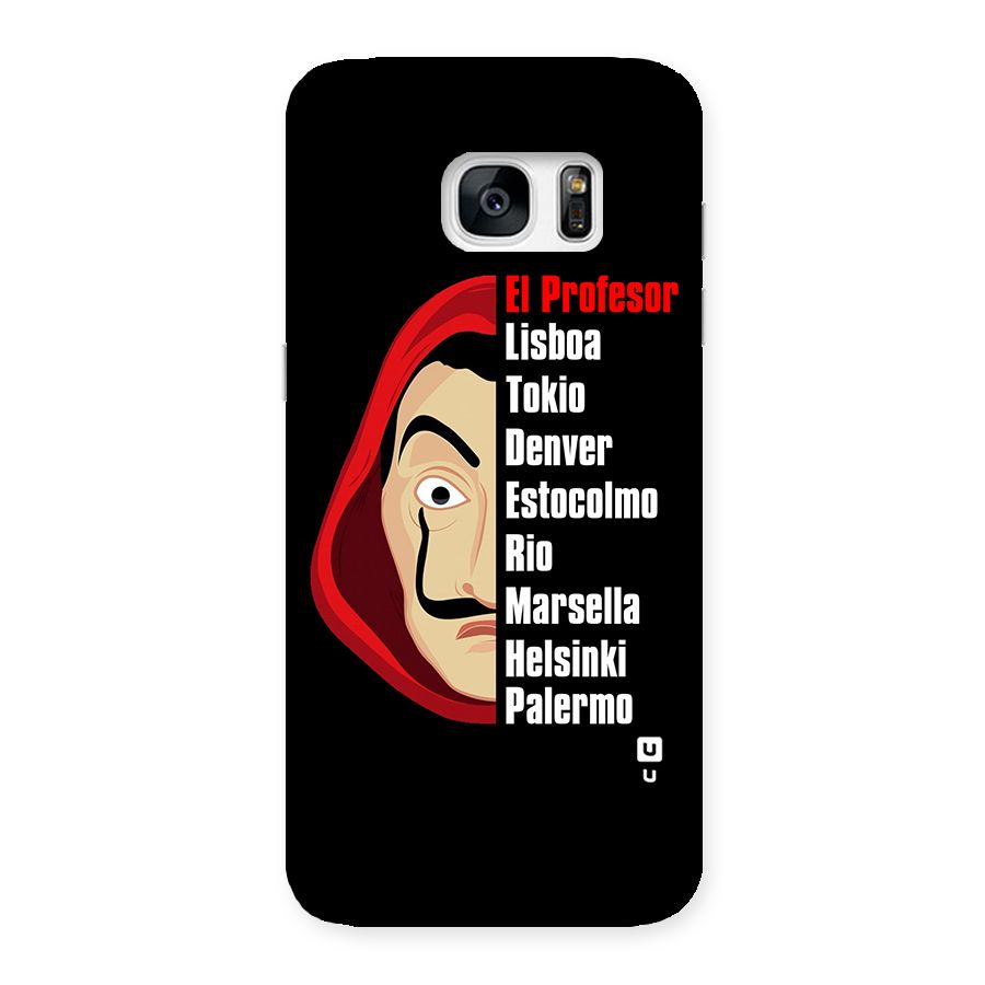 All Members Money Heist Back Case for Galaxy S7 Edge