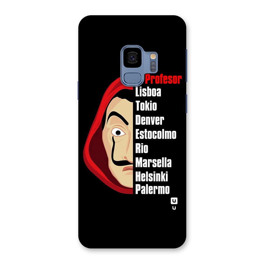 All Members Money Heist Back Case for Galaxy S9