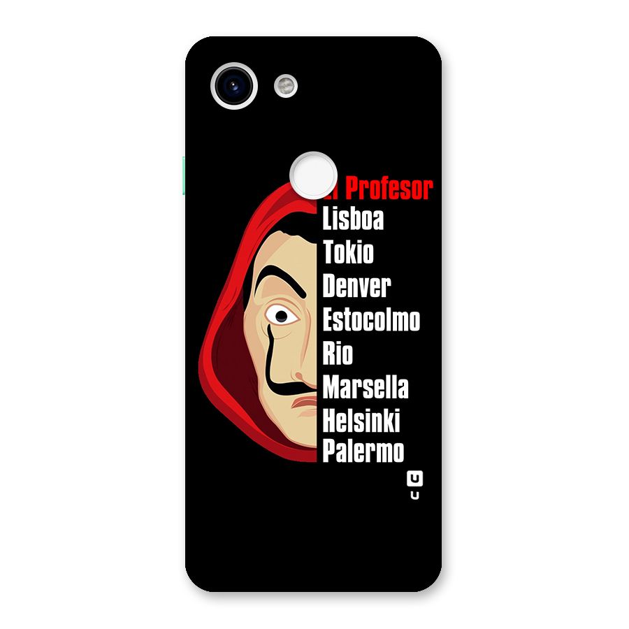 All Members Money Heist Back Case for Google Pixel 3