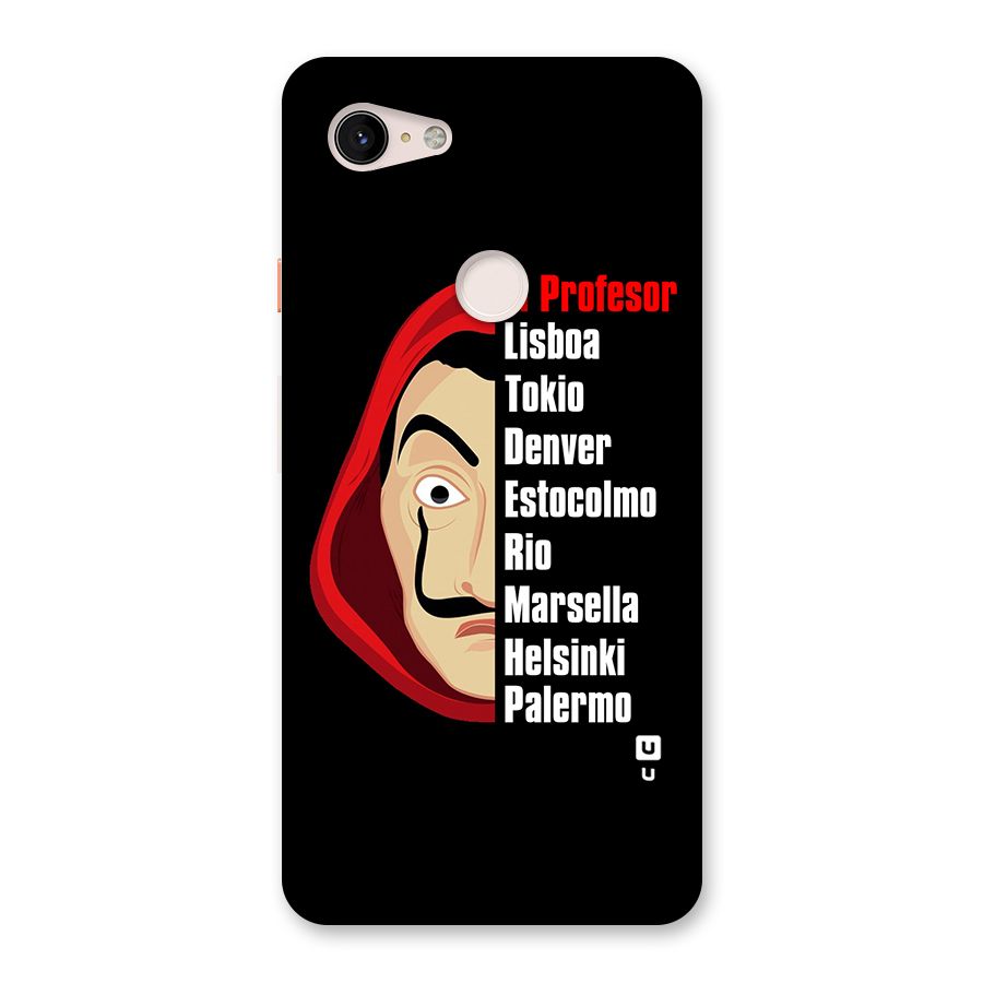 All Members Money Heist Back Case for Google Pixel 3 XL