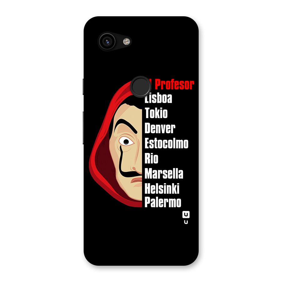 All Members Money Heist Back Case for Google Pixel 3a