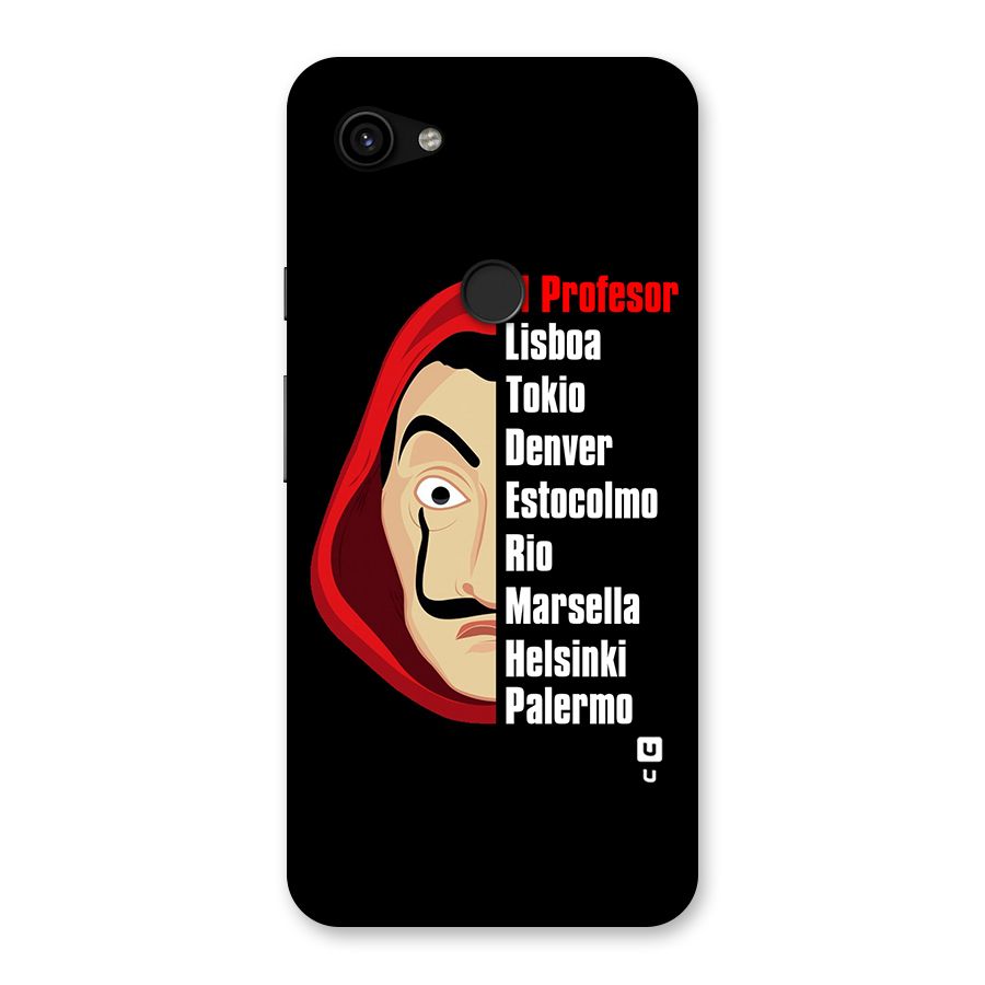 All Members Money Heist Back Case for Google Pixel 3a XL