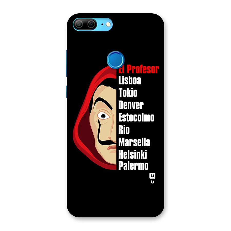 All Members Money Heist Back Case for Honor 9 Lite