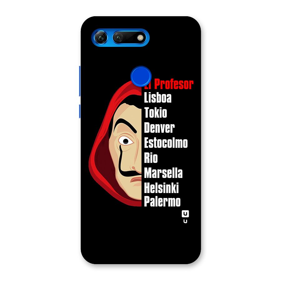 All Members Money Heist Back Case for Honor View 20