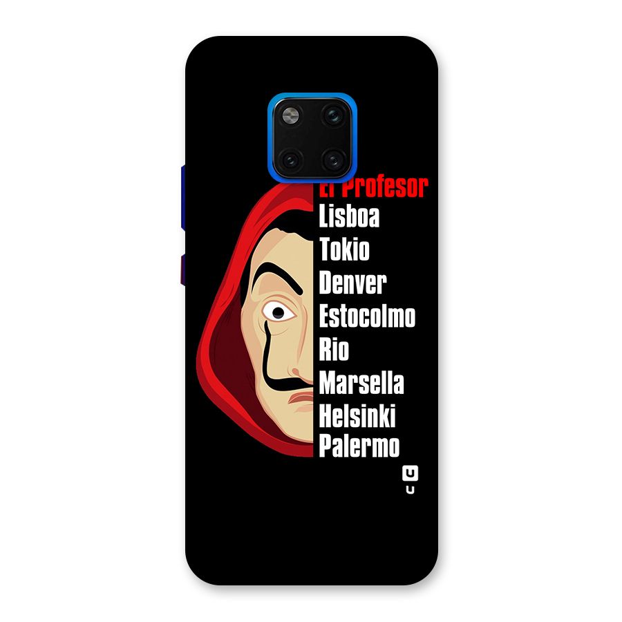 All Members Money Heist Back Case for Huawei Mate 20 Pro