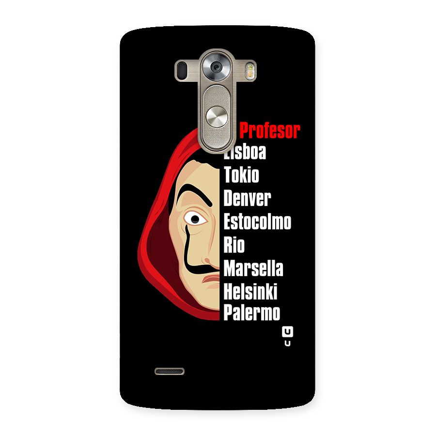 All Members Money Heist Back Case for LG G3