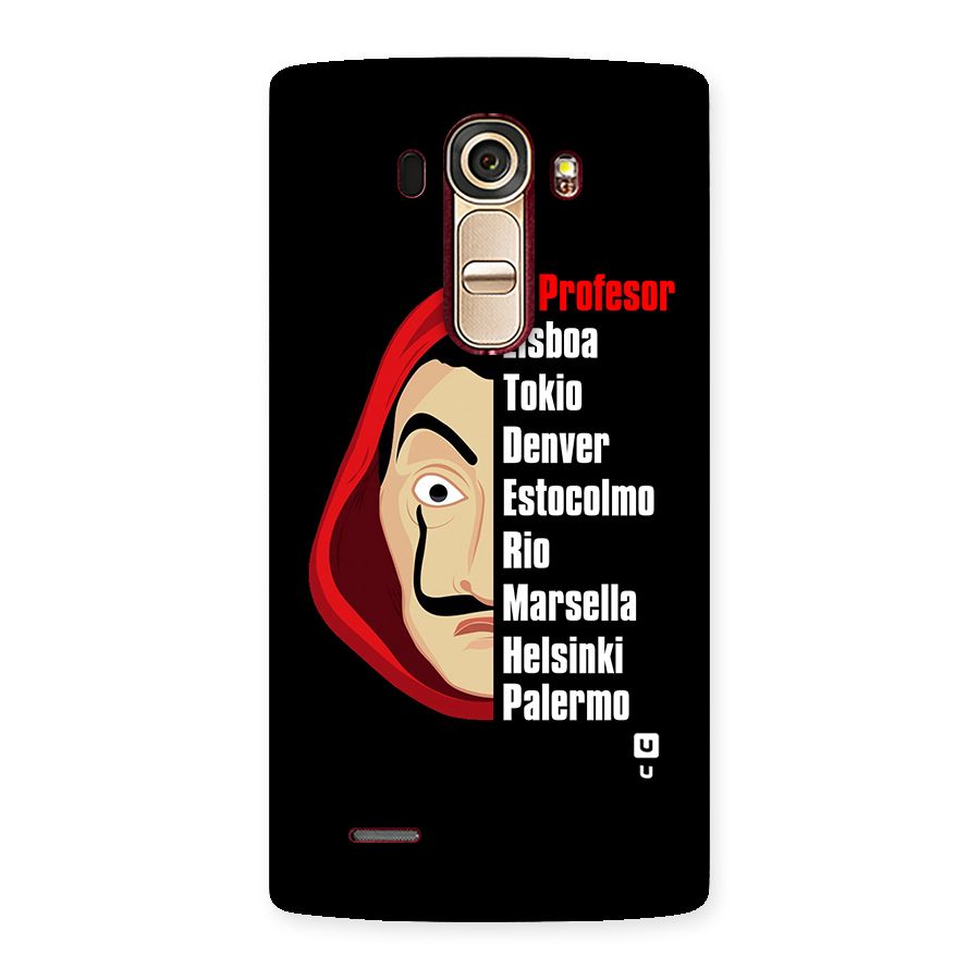 All Members Money Heist Back Case for LG G4