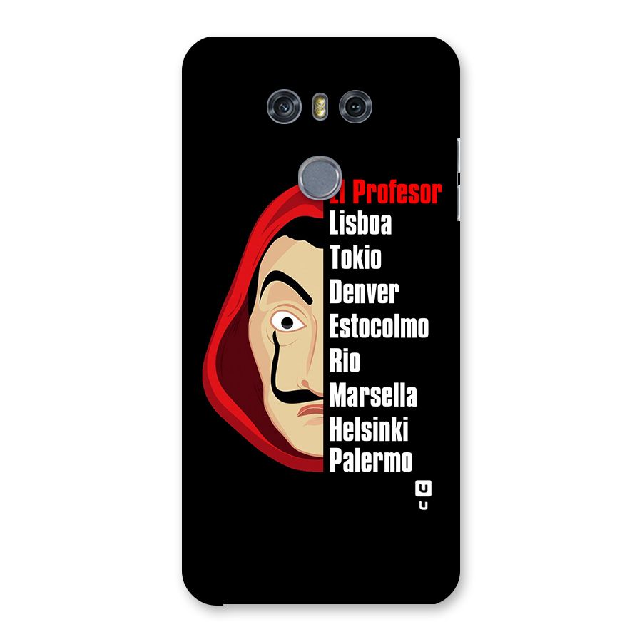 All Members Money Heist Back Case for LG G6