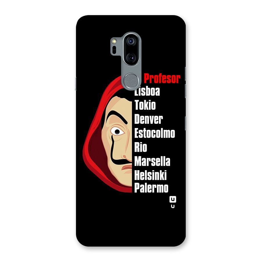 All Members Money Heist Back Case for LG G7