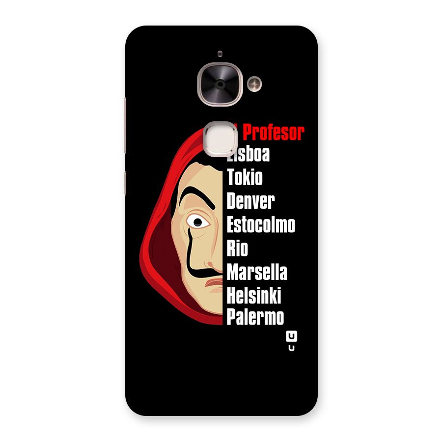 All Members Money Heist Back Case for Le 2