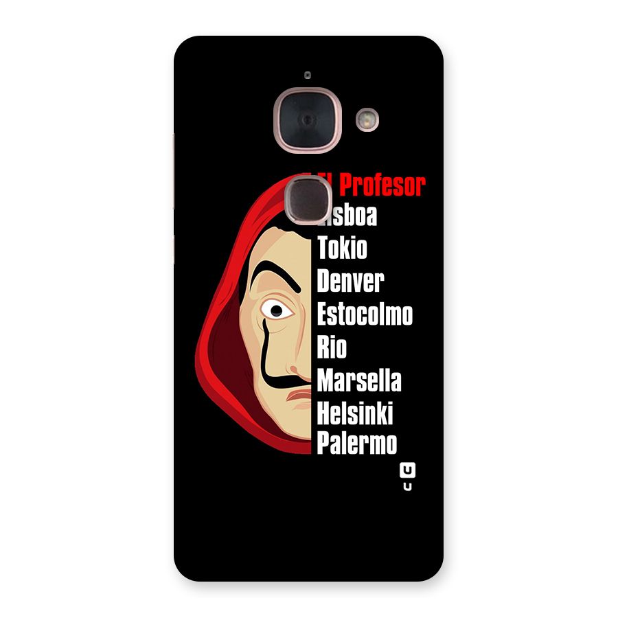 All Members Money Heist Back Case for Le Max 2