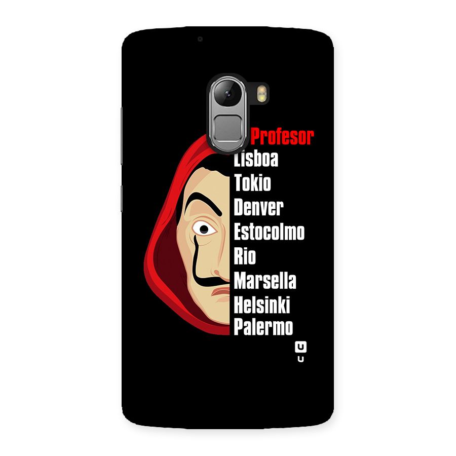 All Members Money Heist Back Case for Lenovo K4 Note