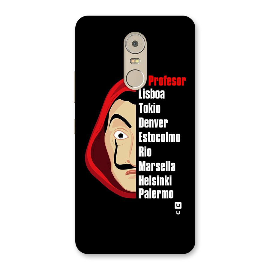All Members Money Heist Back Case for Lenovo K6 Note