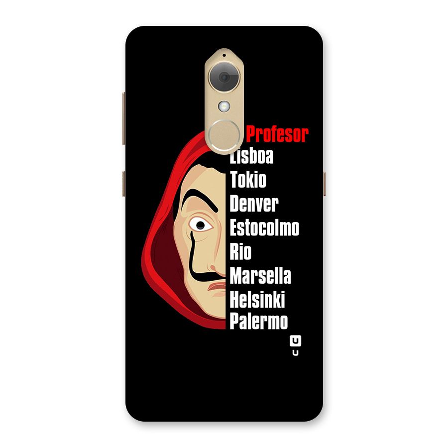 All Members Money Heist Back Case for Lenovo K8