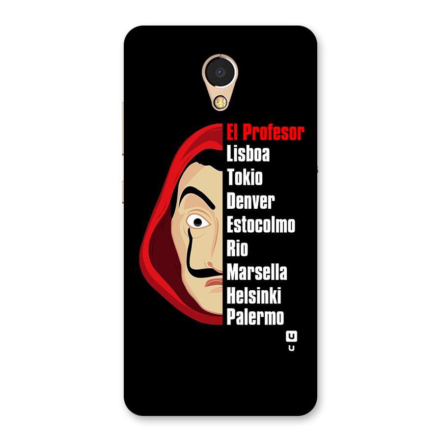 All Members Money Heist Back Case for Lenovo P2