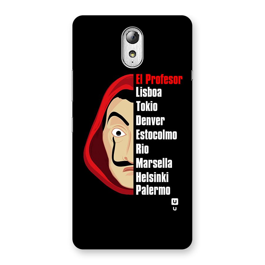 All Members Money Heist Back Case for Lenovo Vibe P1M