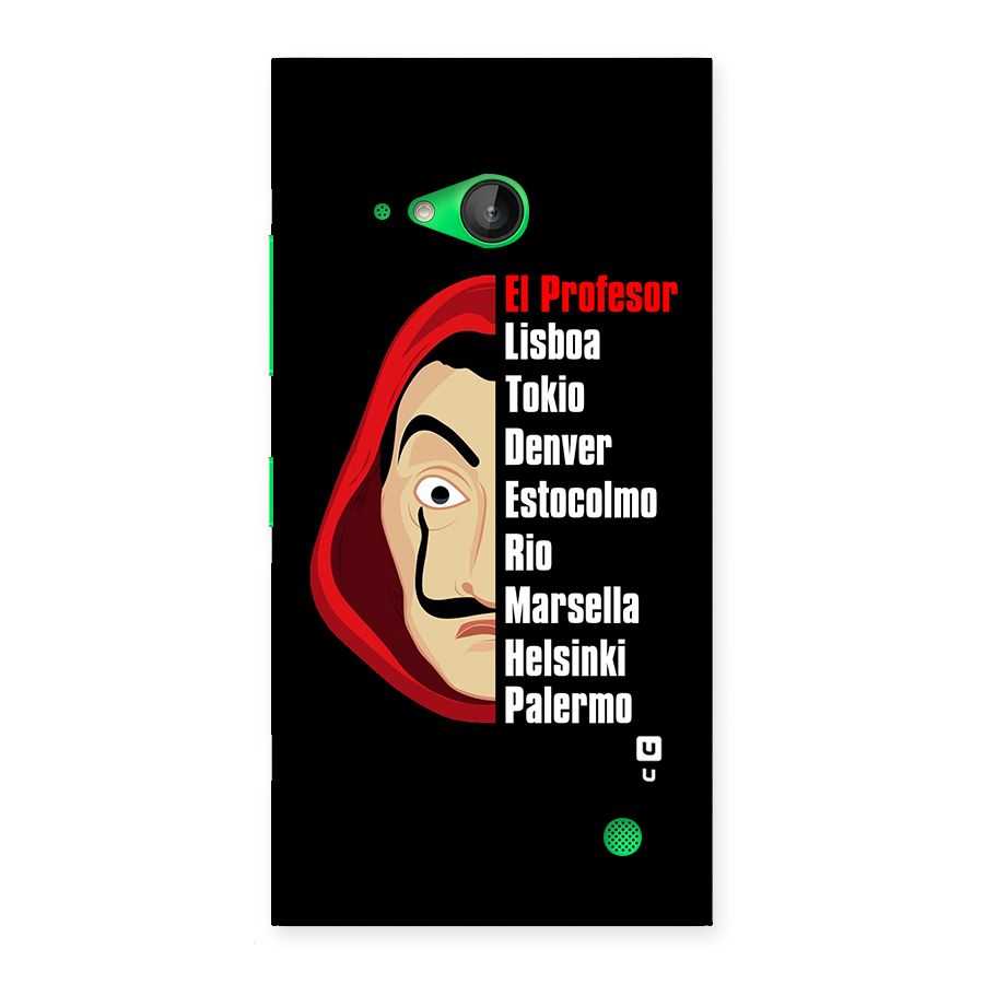 All Members Money Heist Back Case for Lumia 730