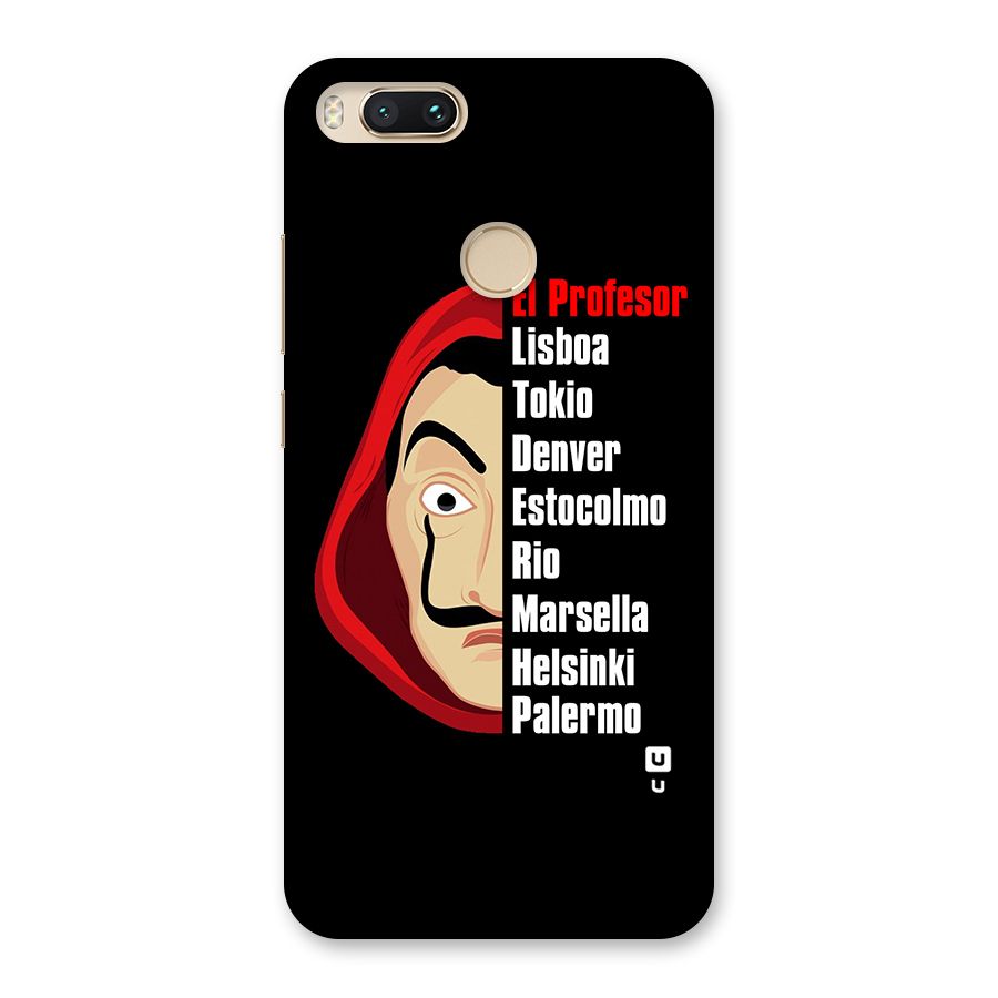 All Members Money Heist Back Case for Mi A1