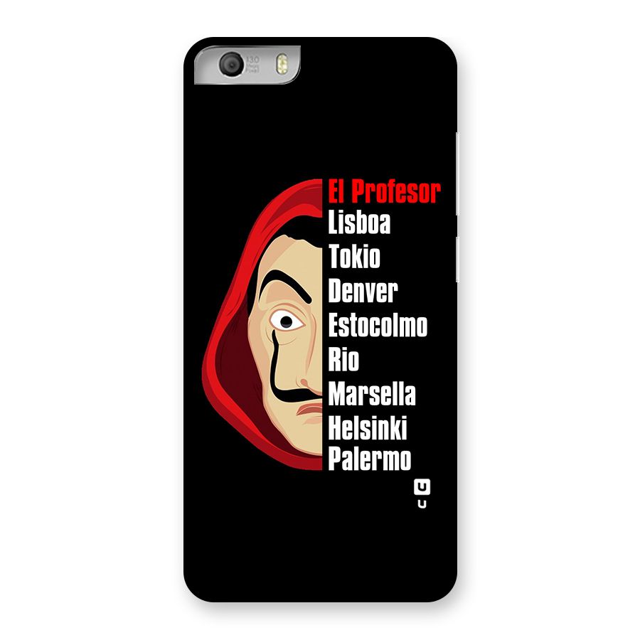 All Members Money Heist Back Case for Micromax Canvas Knight 2