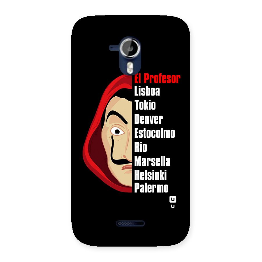 All Members Money Heist Back Case for Micromax Canvas Magnus A117