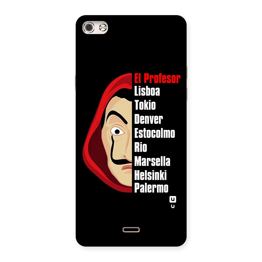 All Members Money Heist Back Case for Micromax Canvas Silver 5