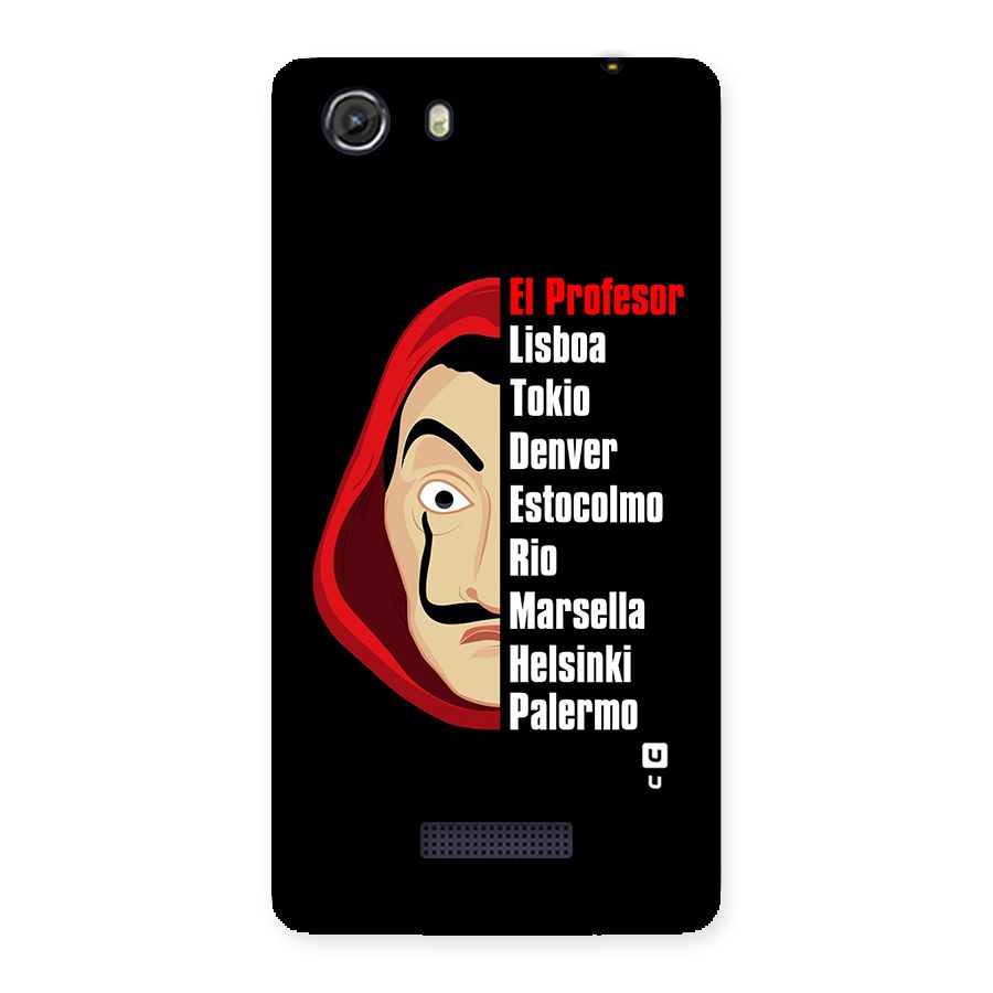 All Members Money Heist Back Case for Micromax Unite 3