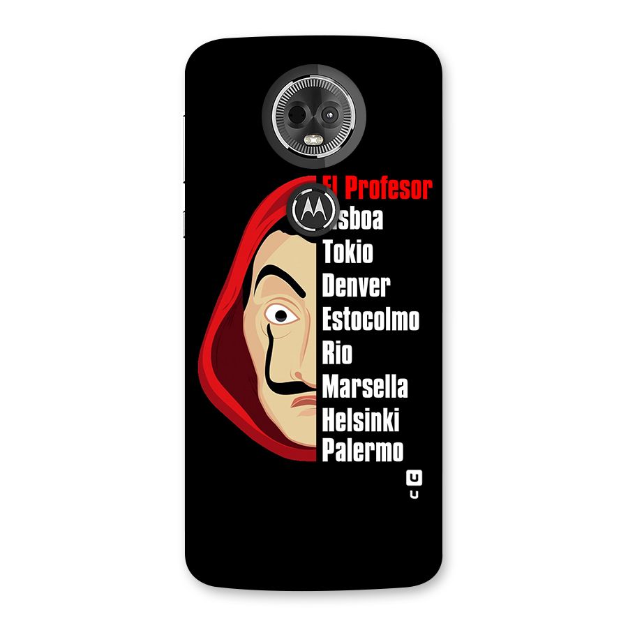 All Members Money Heist Back Case for Moto E5 Plus