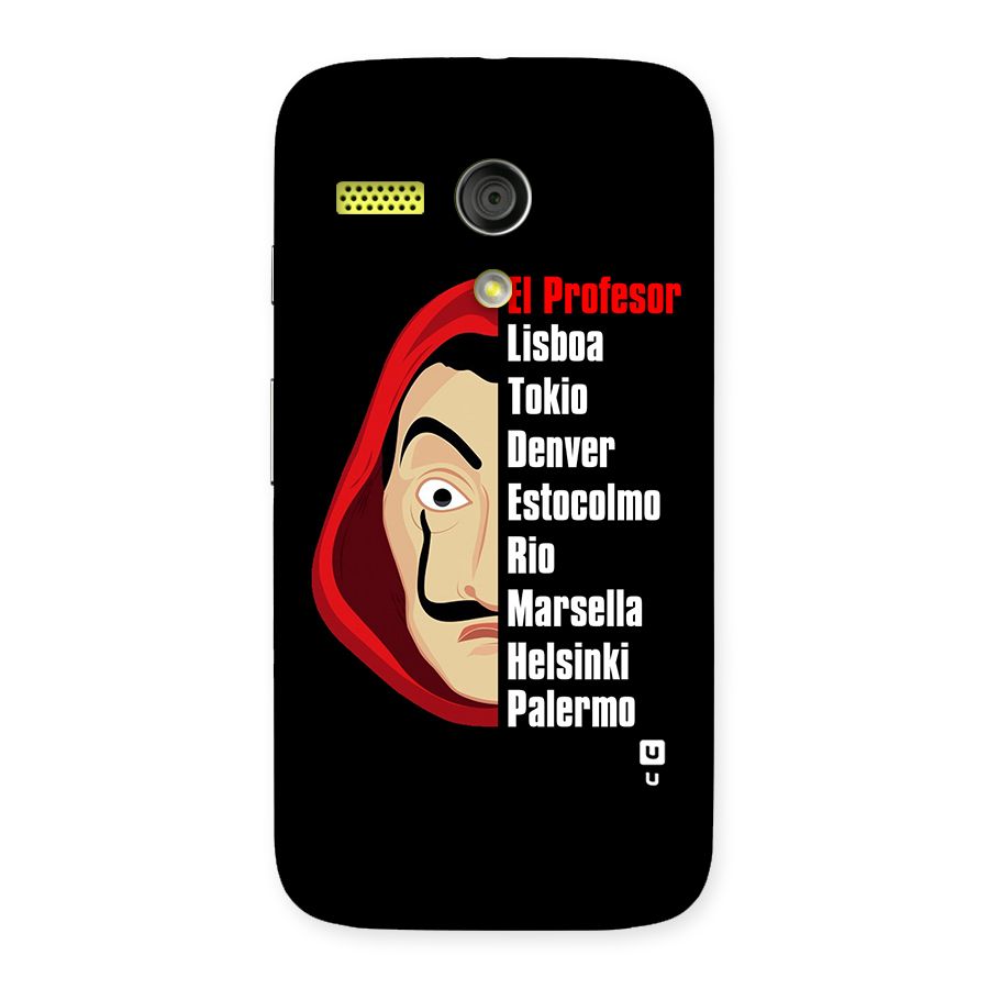 All Members Money Heist Back Case for Moto G
