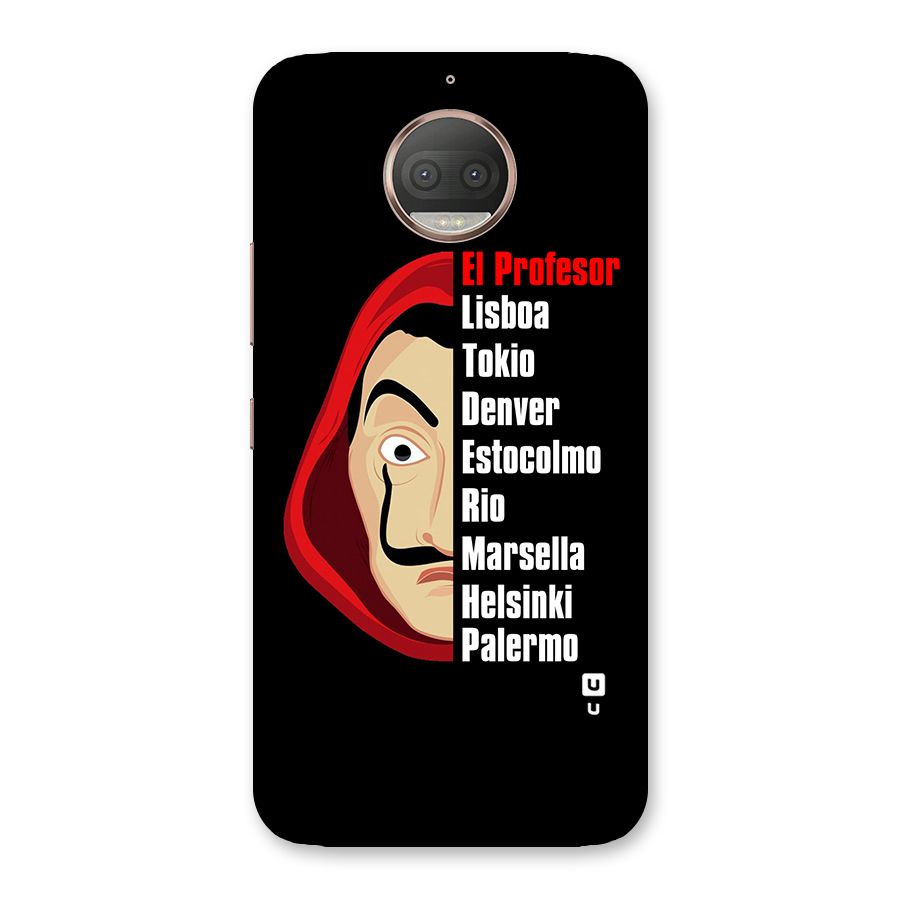 All Members Money Heist Back Case for Moto G5s Plus