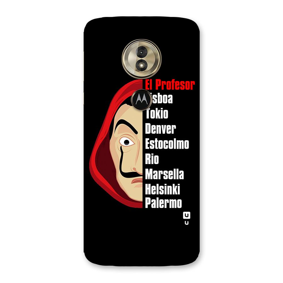 All Members Money Heist Back Case for Moto G6 Play