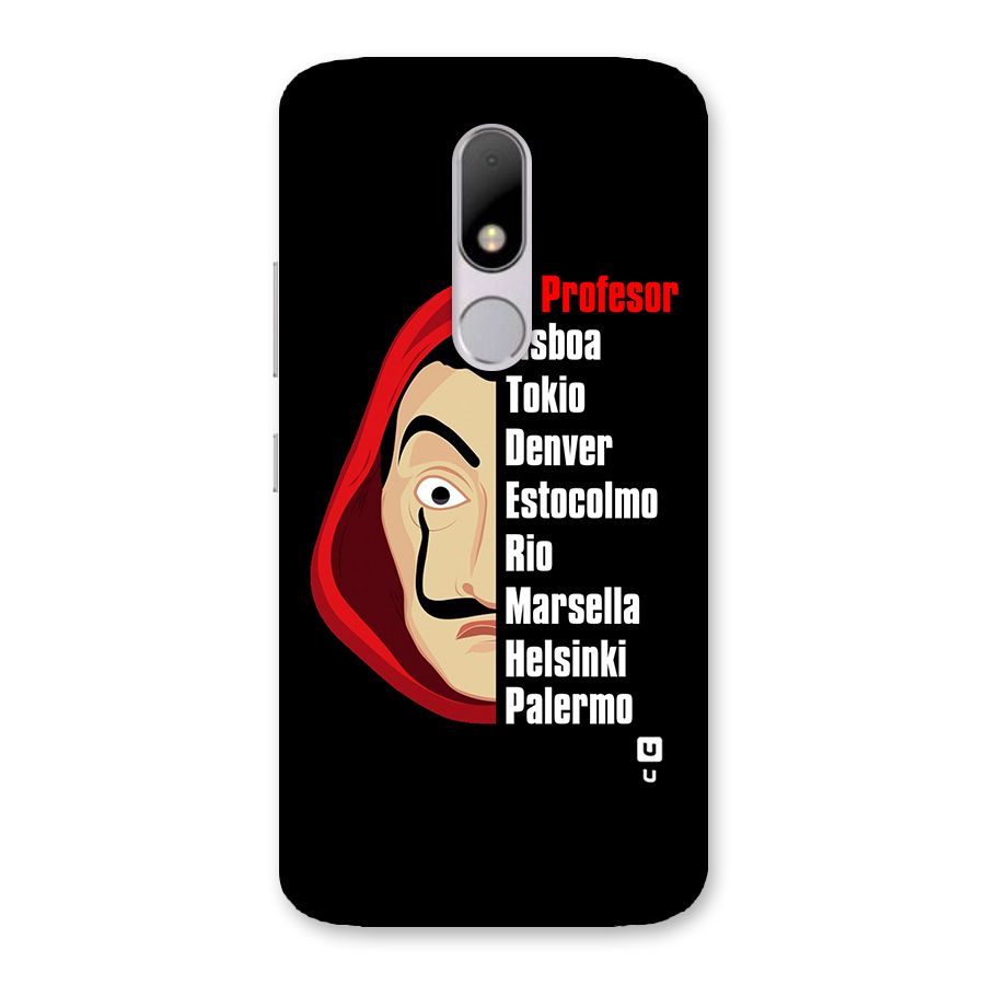 All Members Money Heist Back Case for Moto M