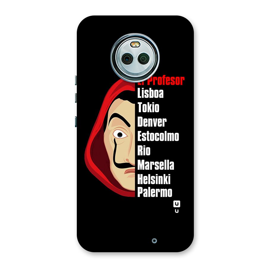 All Members Money Heist Back Case for Moto X4