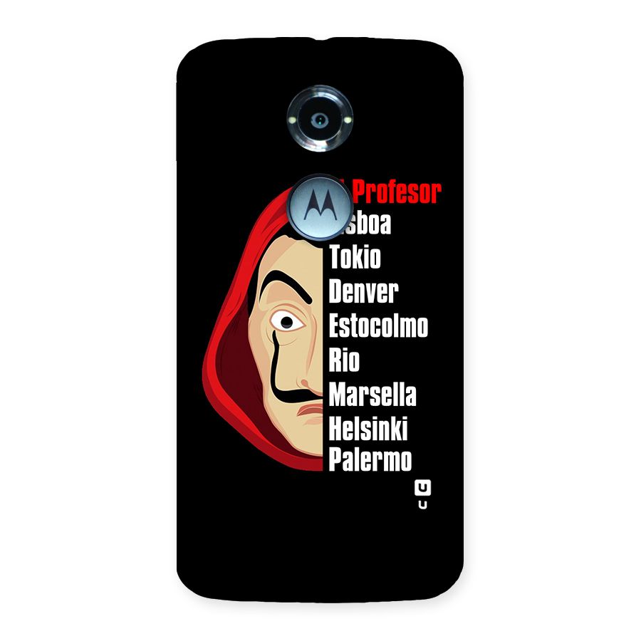 All Members Money Heist Back Case for Moto X 2nd Gen