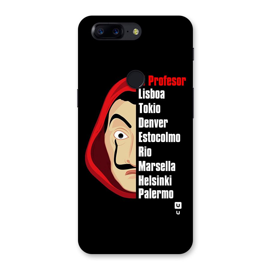 All Members Money Heist Back Case for OnePlus 5T
