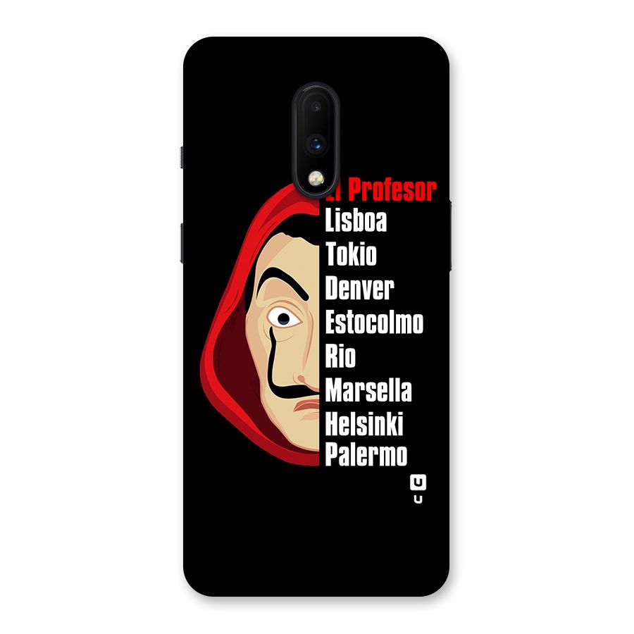 All Members Money Heist Back Case for OnePlus 7