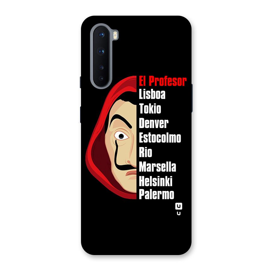 All Members Money Heist Back Case for OnePlus Nord