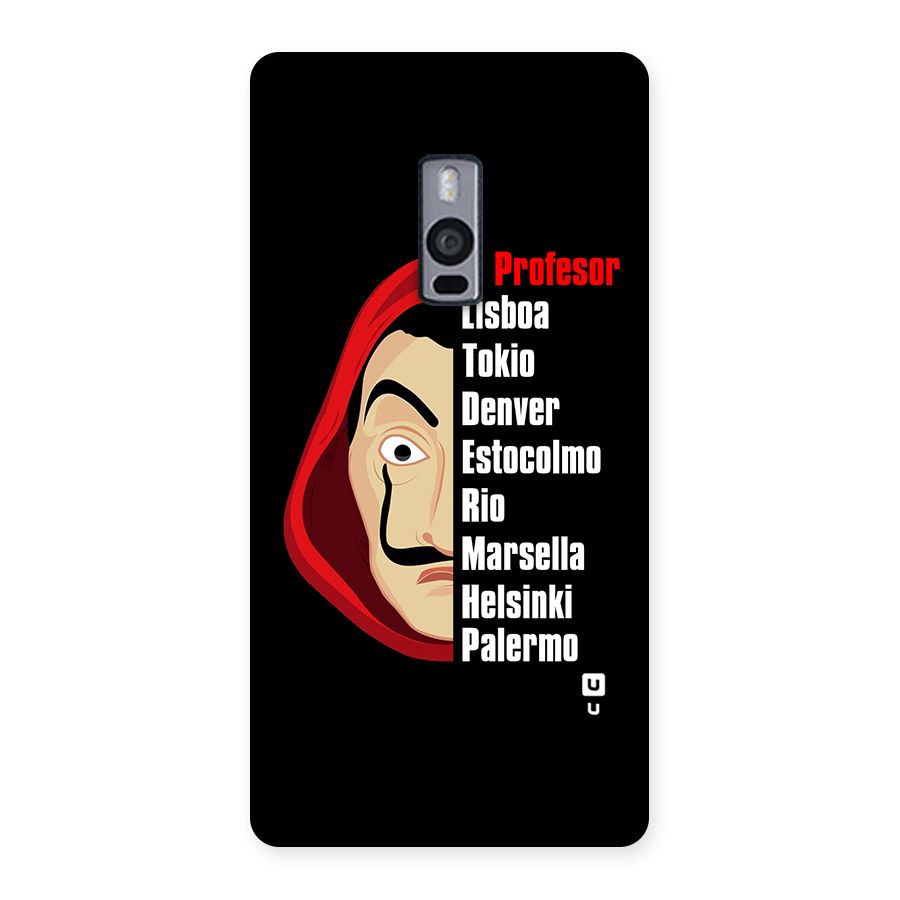 All Members Money Heist Back Case for OnePlus Two