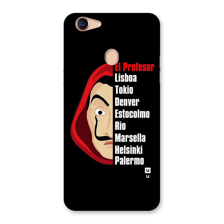 All Members Money Heist Back Case for Oppo F5 Youth