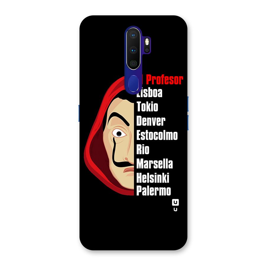 All Members Money Heist Back Case for Oppo A9 (2020)