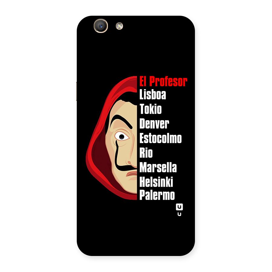 All Members Money Heist Back Case for Oppo F1s