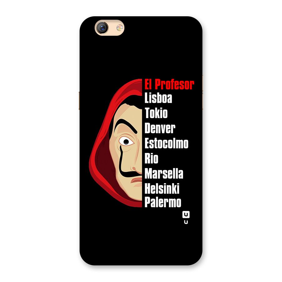 All Members Money Heist Back Case for Oppo F3 Plus