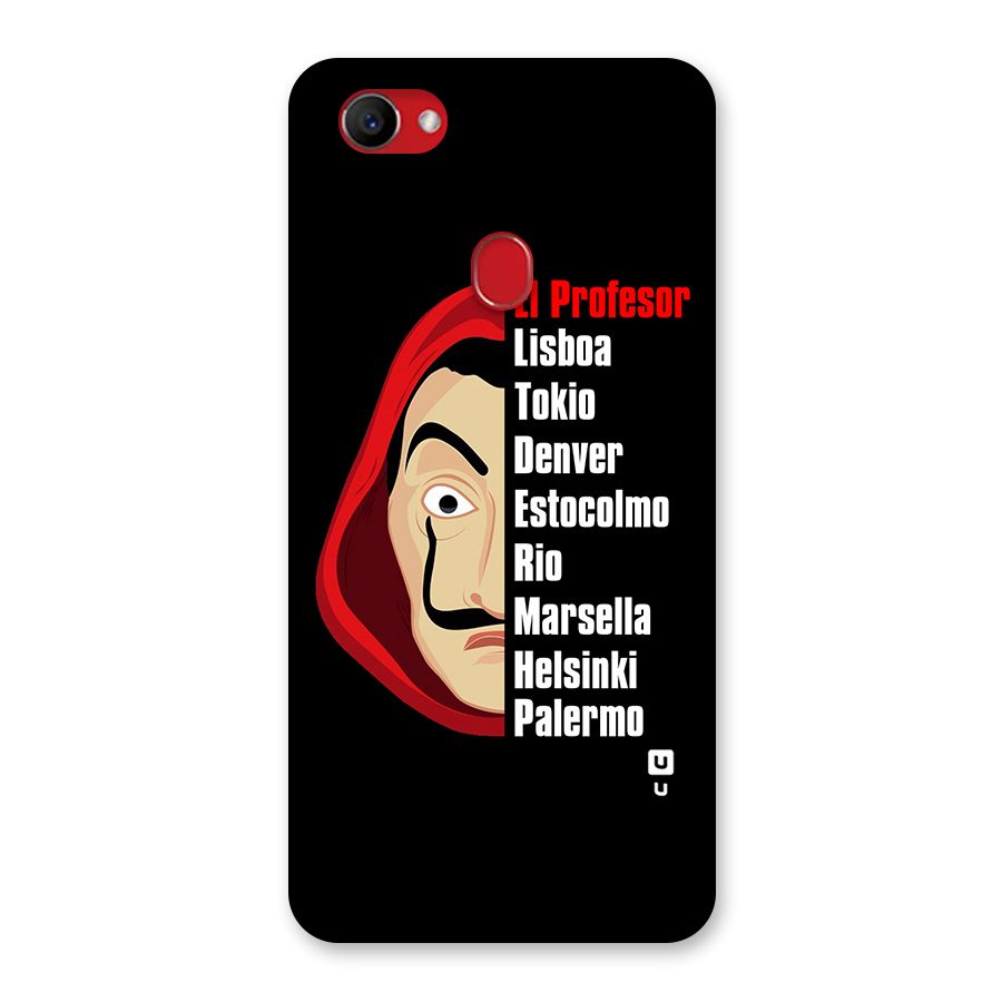 All Members Money Heist Back Case for Oppo F7