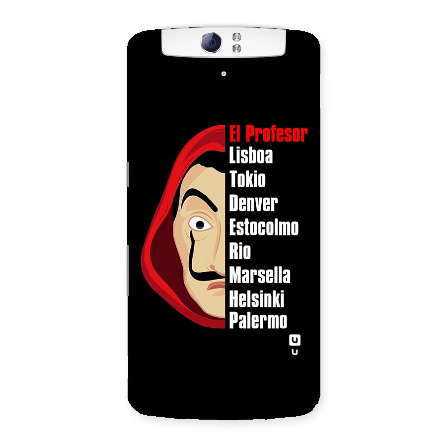 All Members Money Heist Back Case for Oppo N1