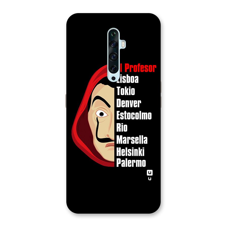 All Members Money Heist Back Case for Oppo Reno2 F
