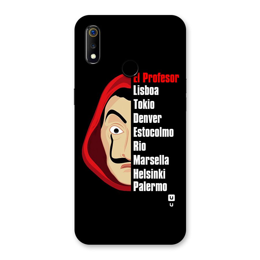 All Members Money Heist Back Case for Realme 3