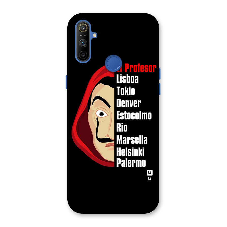 All Members Money Heist Back Case for Realme Narzo 10A