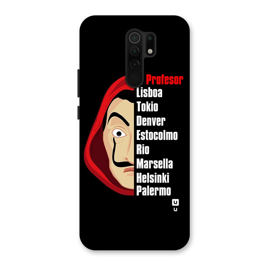 All Members Money Heist Back Case for Redmi 9 Prime